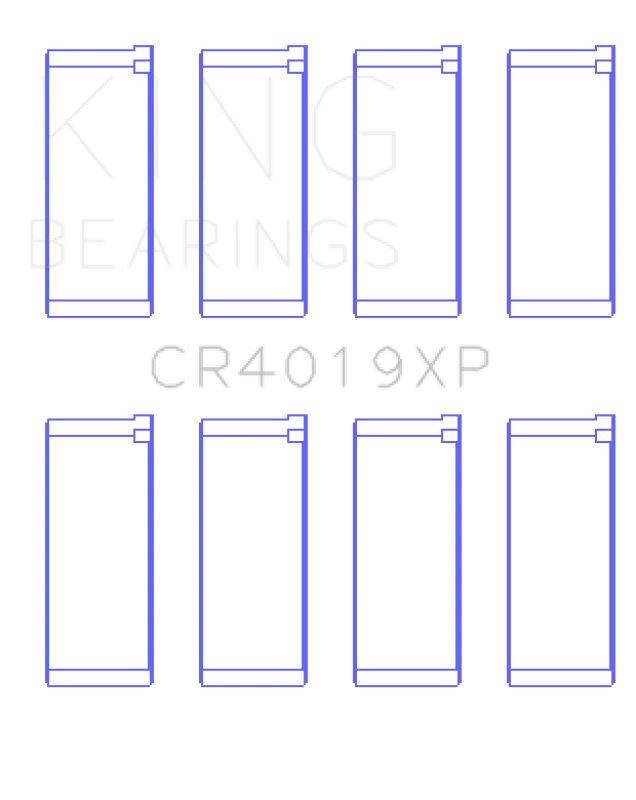 King Renault F8Q 784/F7R/F1N (Größe STD) Leistungsstange-Lager-Set