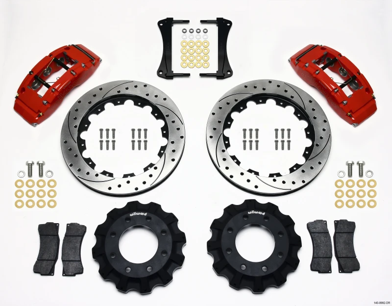 Wilwood TC6R Front Kit 16,00 Zoll gebohrt rot 1999-2014 GM LKW/Geländewagen 1500