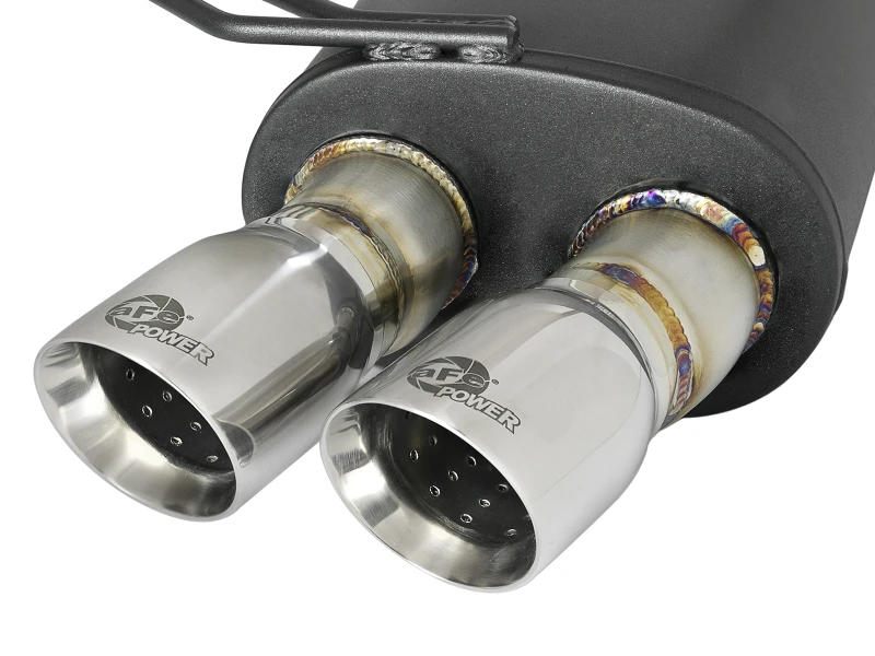 aFe MACH Force-Xp 2-1/2 Zoll 304 SS Kat-Back Auspuffanlage mit polierten Endstücken 05-08 BMW Z4 M Coupe (E86) L6 3.2L