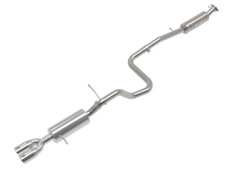 aFe Takeda Serie 2 1/2 Zoll 304 SS Kat-Abgasanlage 14-19 Ford Fiesta L4-1.6L (t) mit polierter Spitze