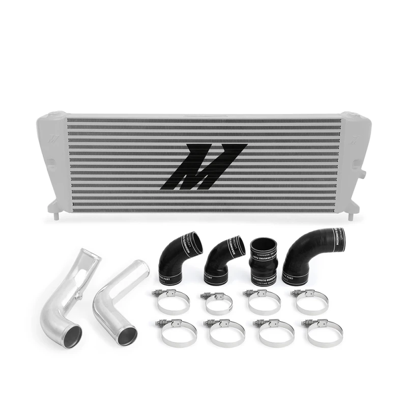 Mishimoto Ford Ranger 3.2L Diesel Intercooler-Kit 2011+ Silber mit polierten Rohren