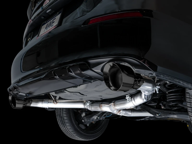 AWE Tuning 22+ Honda Civic Si/Acura Integra Track Edition Catback Auspuff - Doppelte Diamant-Schwarz Spitzen