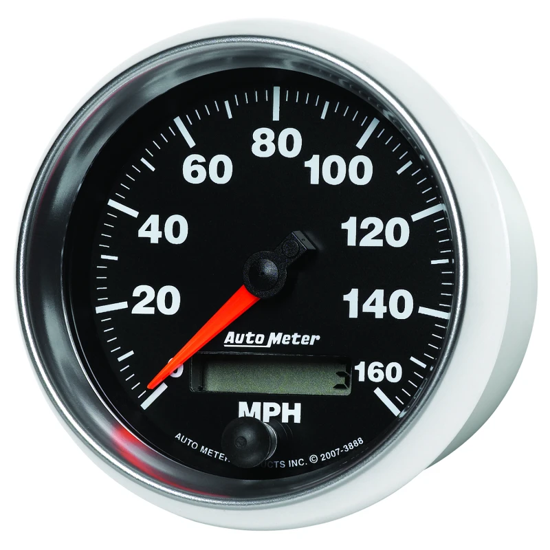 Autometer GS 3-3/8 inch 160 MPH In Dash Speedometer Gauge