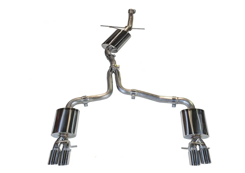 AWE Tuning Audi B8 A5 2.0T Touring Edition Auspuff - Quad Auslass Polierte Silber Tips