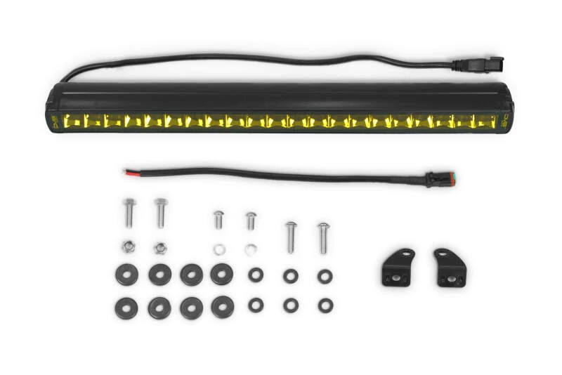 DV8 Offroad 20In Elite Series Amber LED Light Bar - Single Row