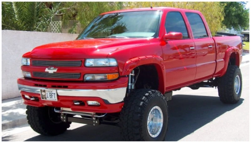 Bushwacker 99-06 Chevy Silverado 1500 Fleetside Taschen-Stil Flares 2-teilig 78,0 / 96,0in Bett - Schwarz