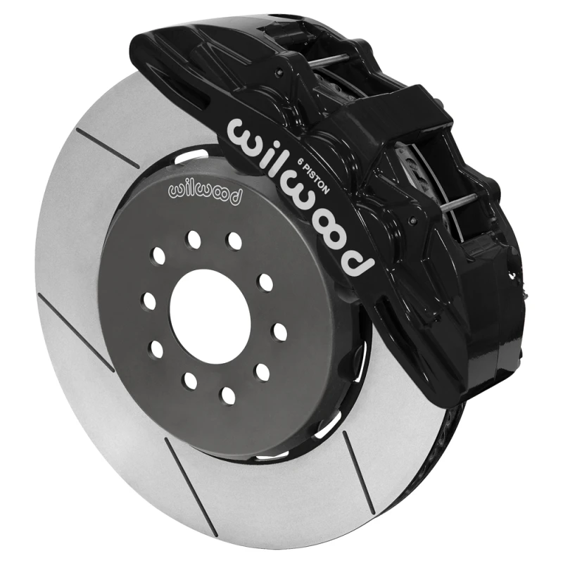 Wilwood Ford Mustang II Ford SX6R Front Brake Kit w/ 15.00in Slotted Rotor - Black
