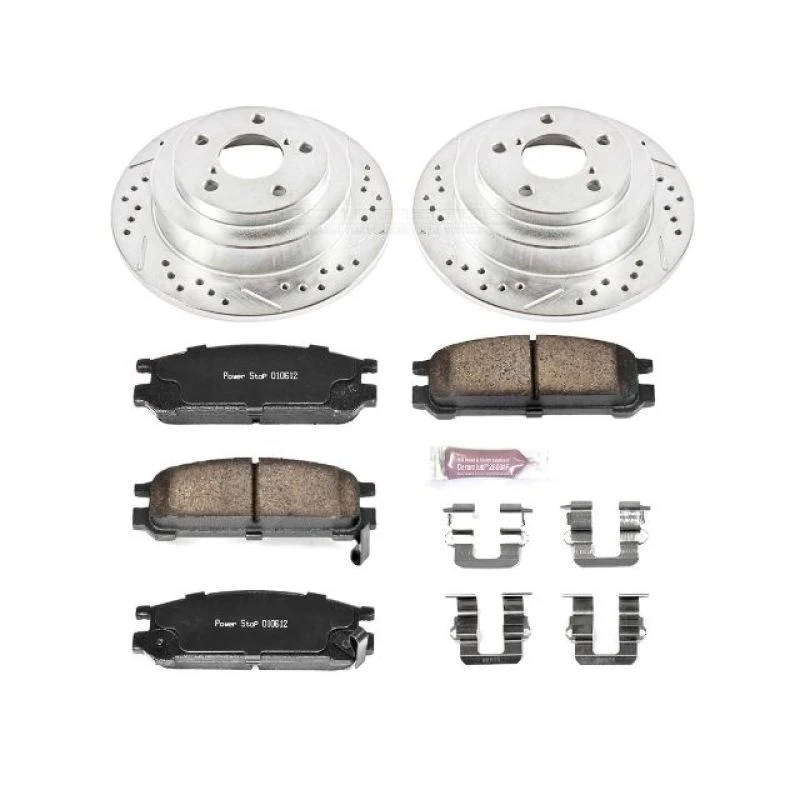 Power Stop Z23 Evolution Sport Brake Kit for 93-96 Subaru Impreza Rear