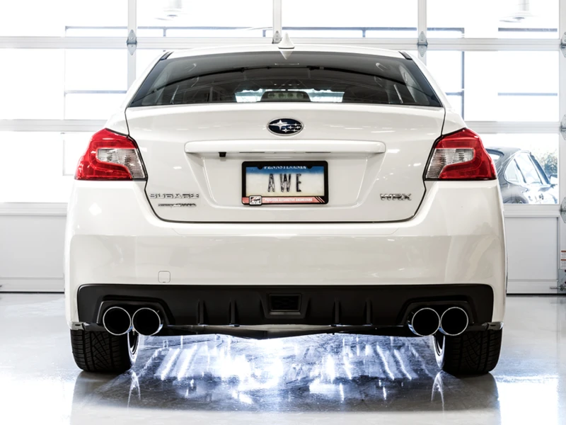 AWE Tuning Subaru WRX/STI VA/GV Limousine Track Edition Auspuff - Chromsilberne Endrohre (102mm)