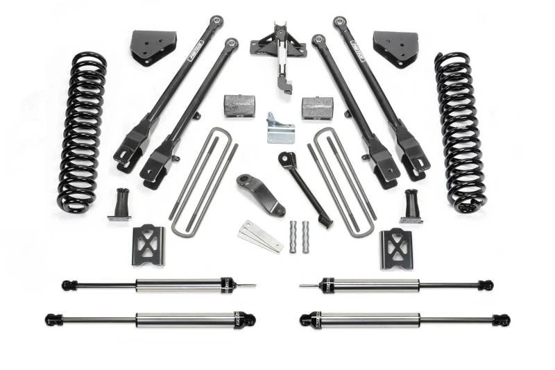 Fabtech 05-07 Ford F250 4WD mit Überlast 6 Zoll 4Link-System mit Spulen und Dlss-Shock
