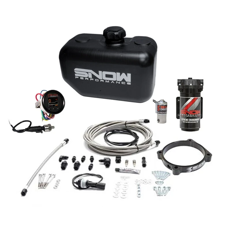 Snow Performance Stage 2 Boost Cooler 105mm Hellcat Wasser-Methanol Einspritzkit mit SS-Geflochtenem Rohr