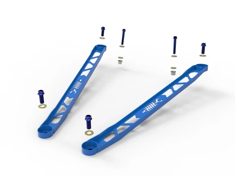 aFe CONTROL 304 Edelstahl Front Federbein-Strebe Blau - Toyota GR Supra (A90) 20-21