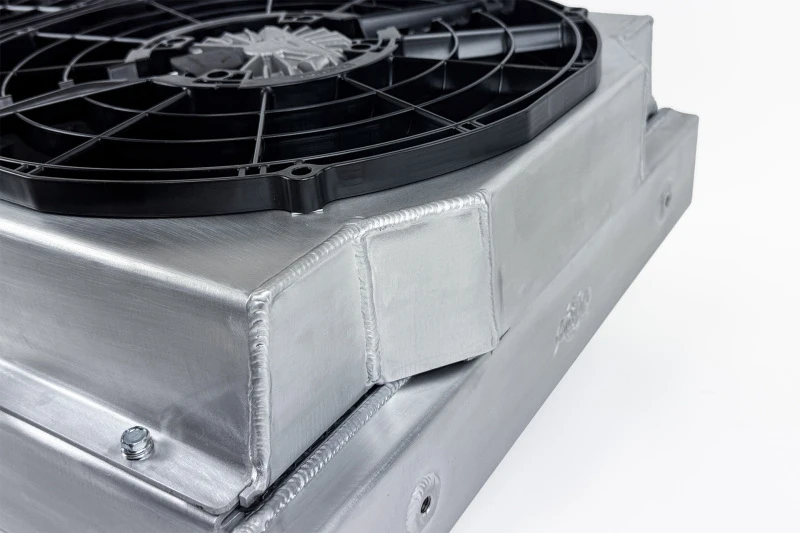 CSF Motorsport Radiator with Shroud - 14in SPAL Brushless Fans - Harnesses