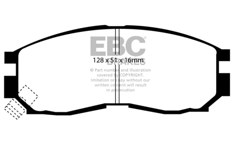 ebc_DP2830-67931fa92b92c EBC 95-99 Chrysler Sebring Coupe 2.0 Ultimax2 Front Brake Pads