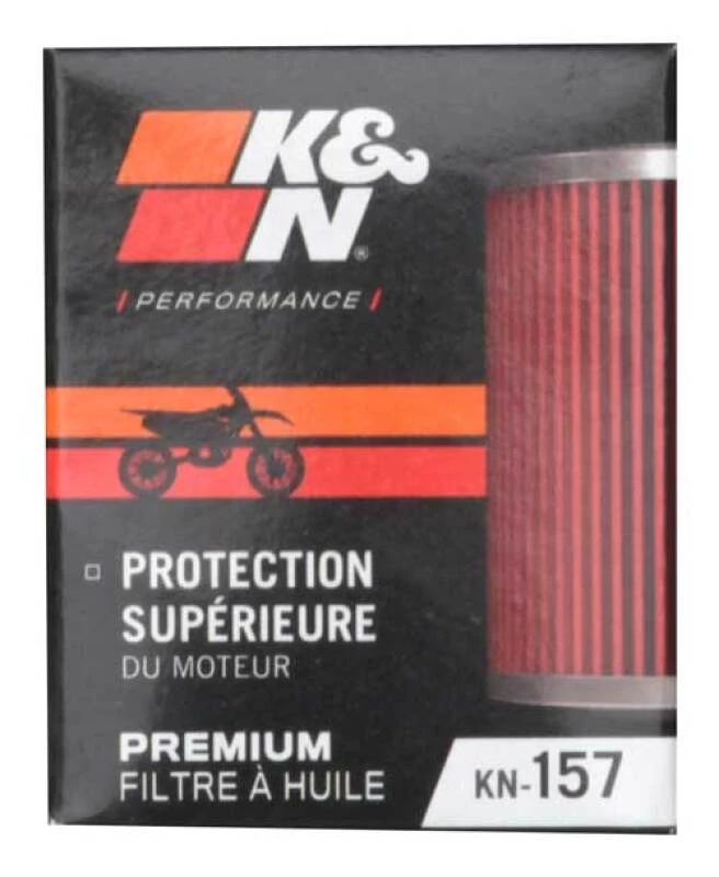 K&N Oil Filter 1.625in OD x 2.063in H for 99-07 KTM 250/400/450/520/525/540/625/660/690 (2nd Filter)