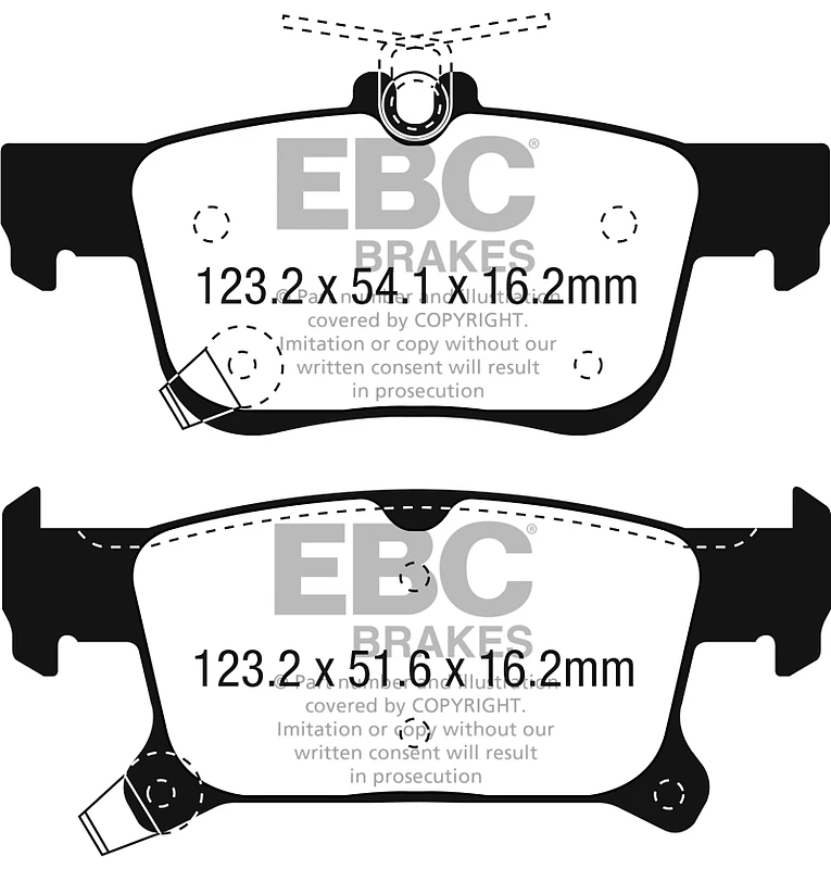 EBC 2016+ Buick Envision 2.0L Turbo Ultimax2 Rear Brake Pads