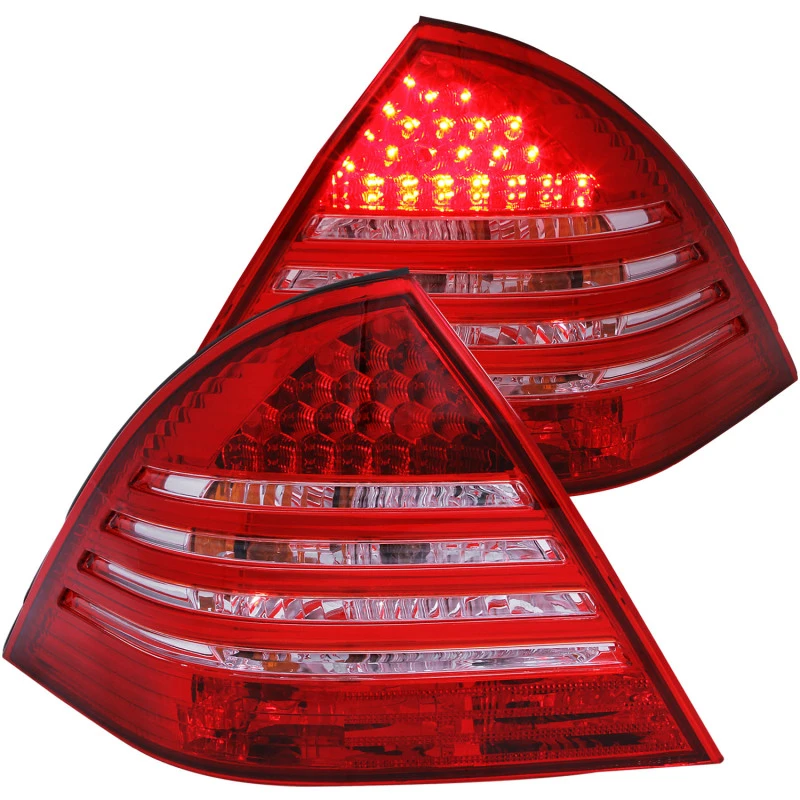 ANZO 2001-2004 Mercedes Benz C-Klasse W203 Heckleuchten Rot/Rauch