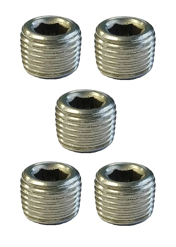 Torque Solution Edelstahl 1/8 Zoll NPT-Plüge: Universal 5er Pack