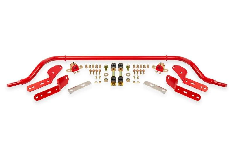 BMR 1.25in Hollow 2-Hole Adjustable Front Sway Bar Kit - Red