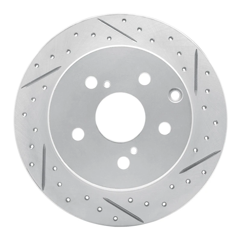 DFC 06-18 Lexus Hs250H Rear Right Drilled & Slotted Geoperformance Rotor