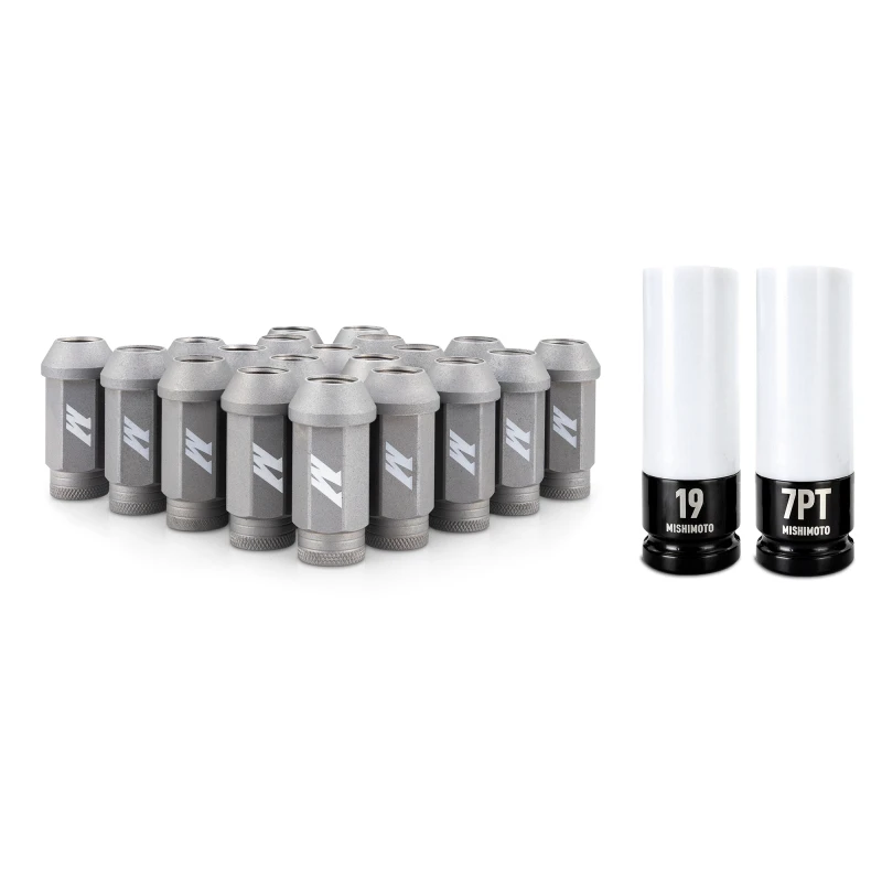 Mishimoto Steel Locking Lug Nuts M14x1.5 20pc Set Silver