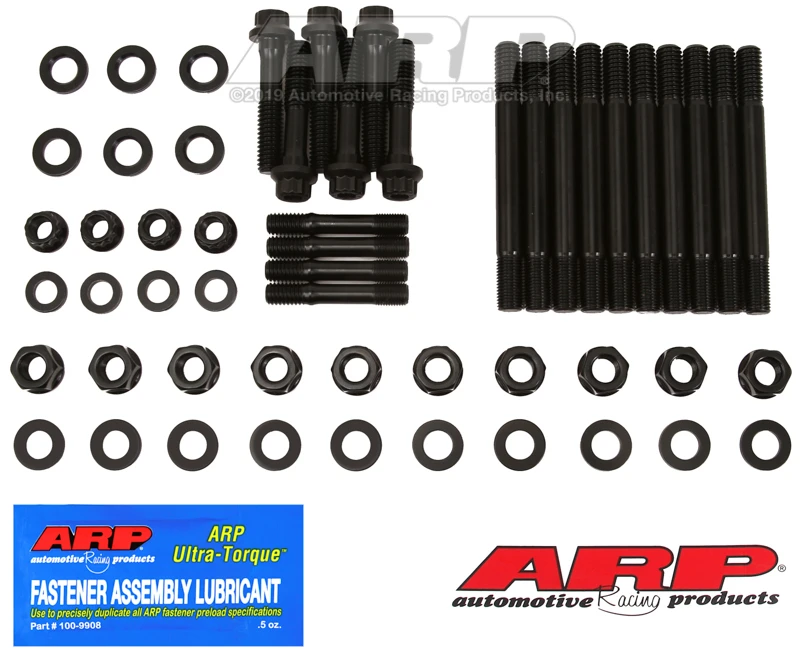 ARP Main Stud Kit for Chevrolet Small Block with 4-Bolt Front & Rear Caps - Black