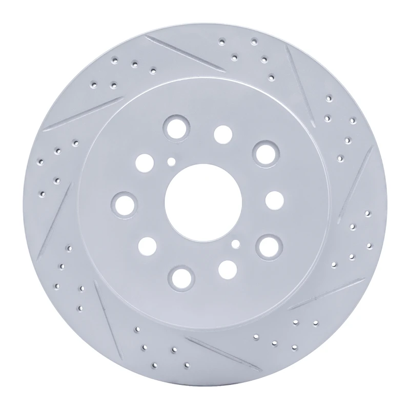 DFC 01-06 Lexus Ls430 Rear Right Drilled & Slotted Geoperformance Rotor