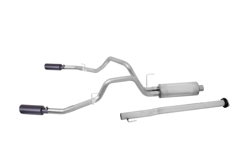 gibson_65648B-67933b40527a5 Gibson 11-19 Chevrolet Silverado 2500 HD LT 6.0L 3-Zoll-Kat-Back-Doppel-Split-Auspuff - Black Elite