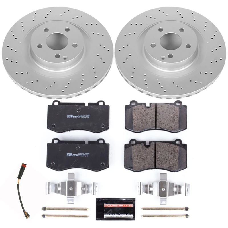 Power Stop 09-14 Mercedes-Benz CL550 Front Euro-Stop Brake Kit
