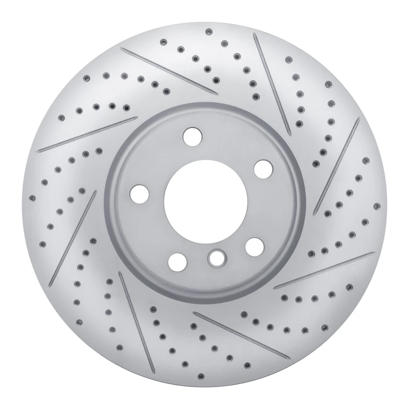 DFC 10-18 BMW 650I Coupe Left Front Drilled & Slotted Geoperformance Rotor