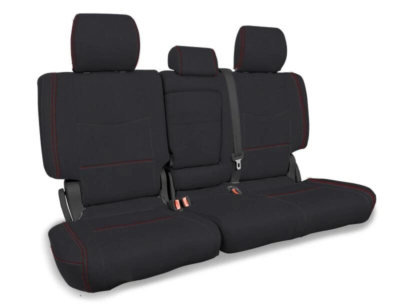 PRP 03-09 Lexus GX470 Rear Bench Cover - Black w/ Red Stitch