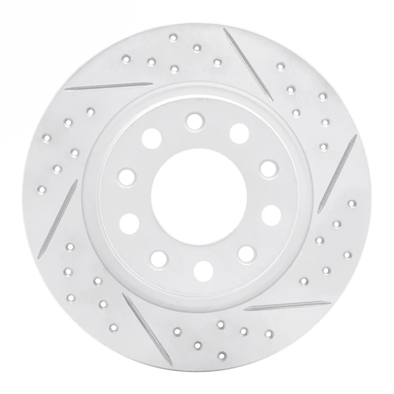 DFC 13-16 Dodge Dart Rear Right Drilled & Slotted Geoperformance Rotor