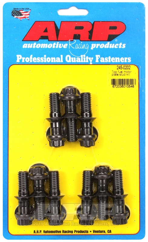 ARP Top Fuel Motorplatte mit 1/4 Zoll Distanzstück Schraubensatz