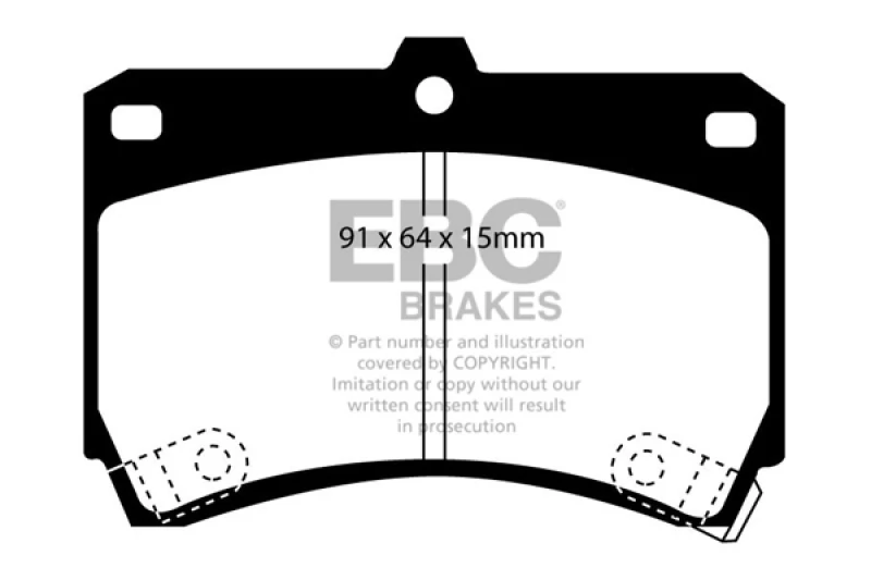 ebc_DP2884-67931f9e2de6c EBC 94-97 Ford Aspire 1.3 manual Ultimax2 Front Brake Pads