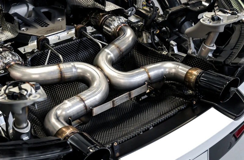 AWE Tuning McLaren 720S Leistungs-Abgasanlage - Diamant-Schwarz Spitzen