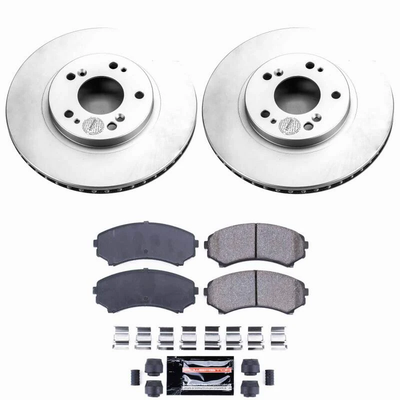 Power Stop 04-08 Mitsubishi Endeavor Front Z23 Coated Brake Kit