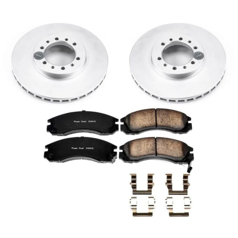 Power Stop Front Z17 Evolution Geomet Coated Brake Kit for 91-96 Mitsubishi Montero
