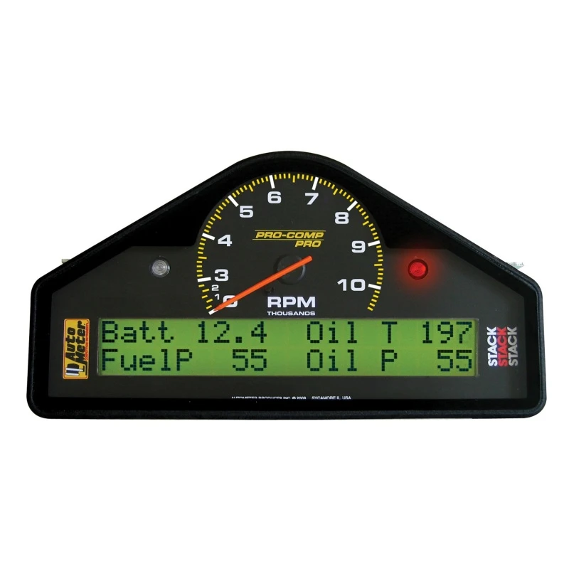 Autometer Pro-Comp Renn-Display 0-3-10,5K U/min / km/h / Kraftstoffdruck / Öldruck / Ölte / Wassertemp. / Volt