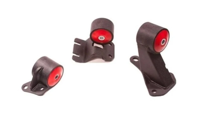 Innovative 90-93 Integra B-Series Black Steel Mounts 75A Bushings