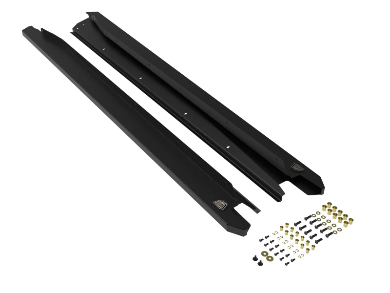 aFe POWER 20-23 Subaru Outback H4 2.4L (t) / H4 2.5L Terra Guard Trail Steps - Schwarz