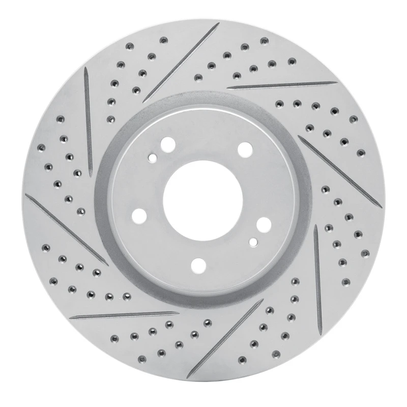 DFC 03-06 Mitsubishi Lancer Front Left Drilled & Slotted Geoperformance Rotor