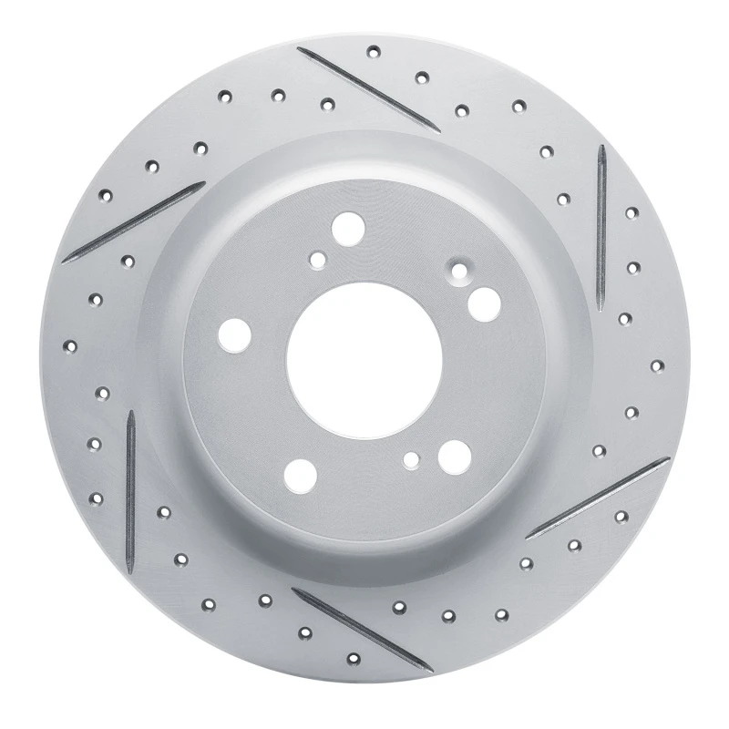 DFC 17-26 Acura Integra Rear Right Drilled & Slotted Geoperformance Rotor