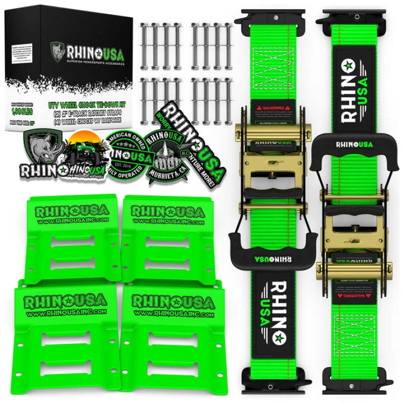 Rhino USA UTV Wheel Chock Tie-Down Kit (2-Wheel Kit)