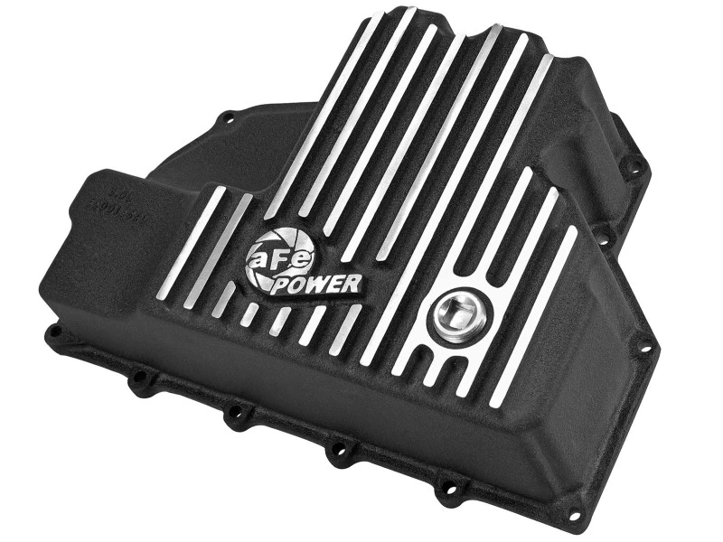 AFE Motorölwanne Schwarz Feingefräst; 14-16 Dodge RAM 1500 EcoDiesel 3.0L V6 (td)