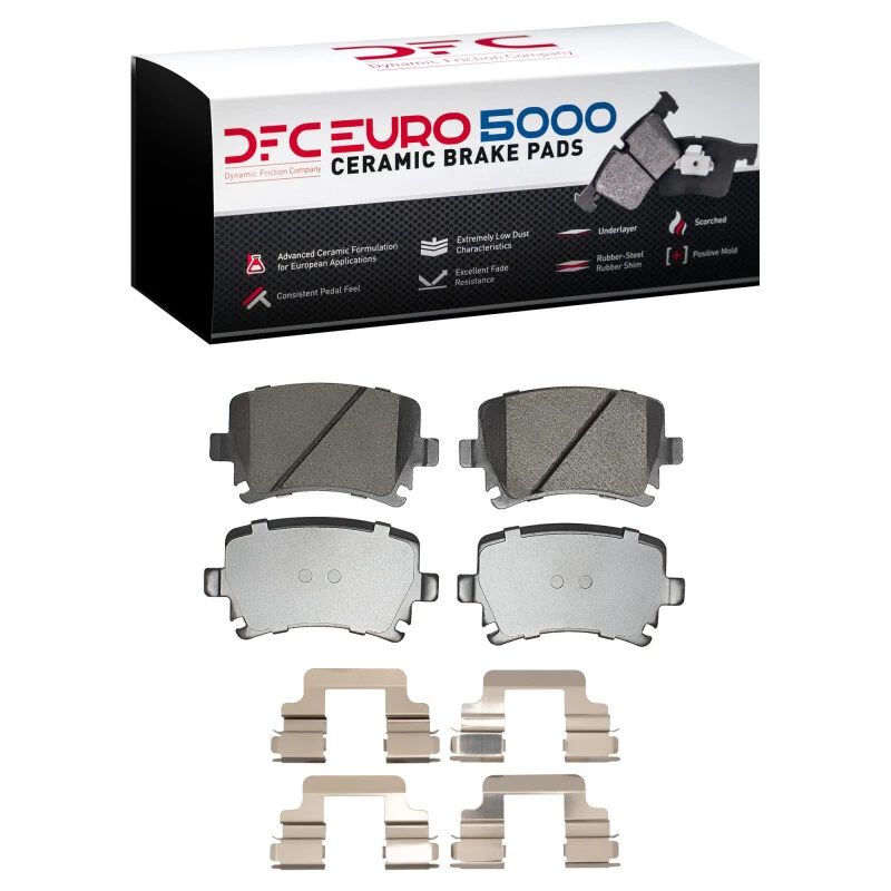 DFC 06-21 Audi TT Quattro Rear Euro 5000 Ceramic Brake Pads and Hardware Kit