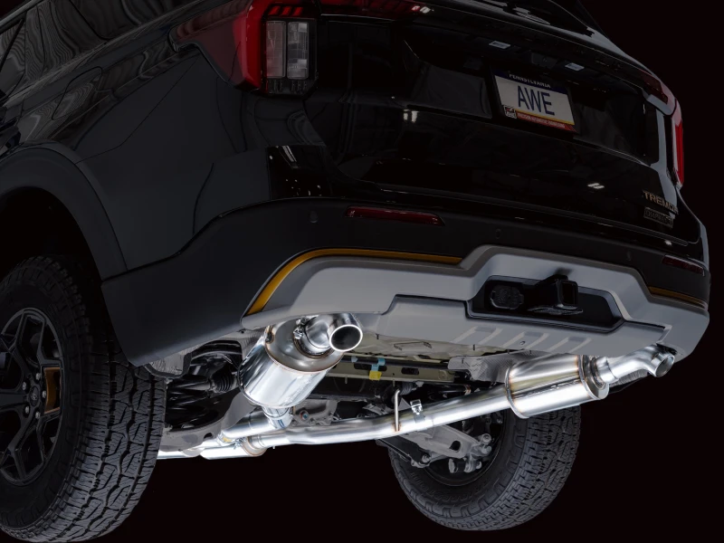 AWE Tuning 2021+ Ford Explorer Tremor 3.0TT 0FG Dual Rear Exit Exhaust w/ Bash Guard