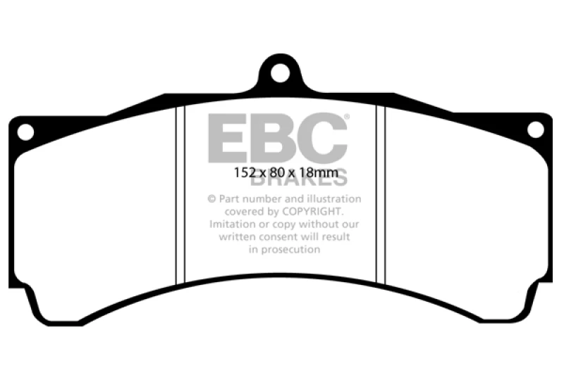 EBC Racing 10-12 Subaru Impreza RP-1 Race Front Brake Pads