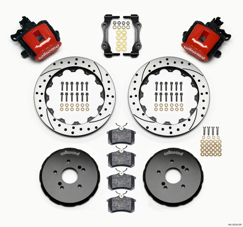 Wilwood Kombinations-Handbremse Hinterrad-Kit 12,88 Zoll Bohrungen Rot Honda S2000