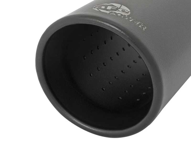 aFe MACH Force-Xp 409 Edelstahl Klemm-Auspuff-Endstück 3 Zoll Einlass 4 Zoll Auslass - Schwarz