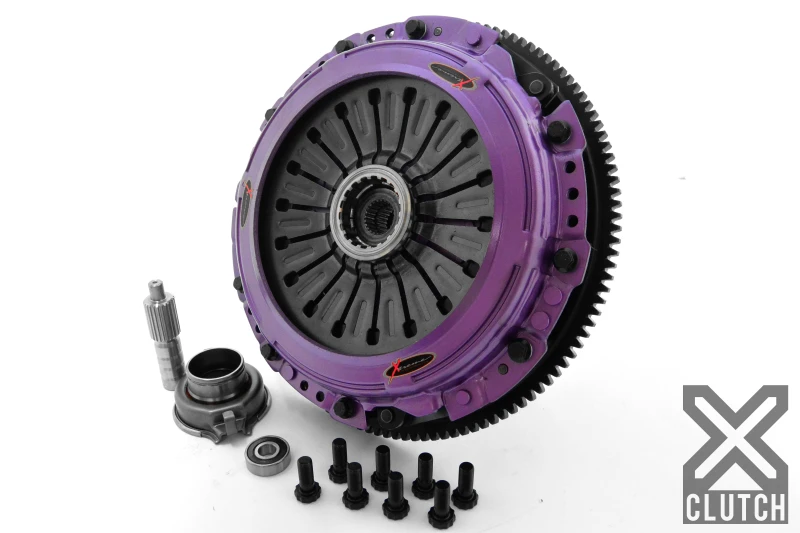 XClutch 9-Zoll-Zwillings-Fest-Organic-Kupplungskit für 15-21 Subaru WRX STi Basis 2,5L
